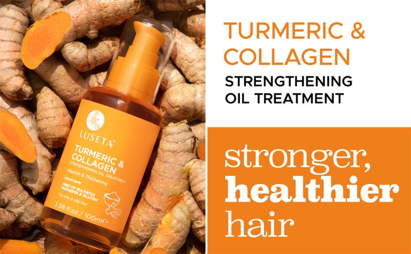 turmeric and collagen hair oil