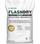 FlashDry All Purpose Organic Industrial Absorbent - Oil Dry Absorbent, 50L Bag, Instantly Absorbs...