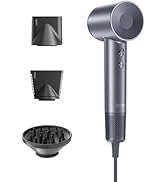 Laifen Hair Dryer, High Speed 200M Ionic Blow Dryer with 110, 000 RPM Brushless Motor for Fast Dr...