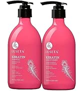 Luseta Keratin Smooth Shampoo & Conditioner Set, for Straight and Wavy Hair, 2 x 16.9 Oz