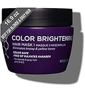 Luseta Purple Hair Mask 16.9 Oz, Deep Conditioner for Color Treated Hair Neutralizes Unwanted Yel...