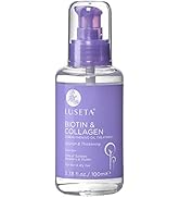 L LUSETA Biotin Hair Growth Serum & Oil for Thin & Dry Hair & for Thickening of Hair and Nourishi...