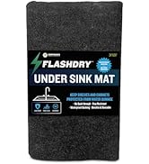 FlashDry Under The Sink Mat Liner for Kitchen Cabinet - Waterproof, Slip Resistant, Non-Adhesive,...