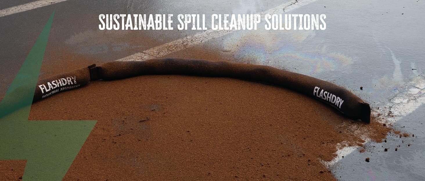 flashdry sustainable spill cleanup solutions absorbent pads mats coir water repellent oil