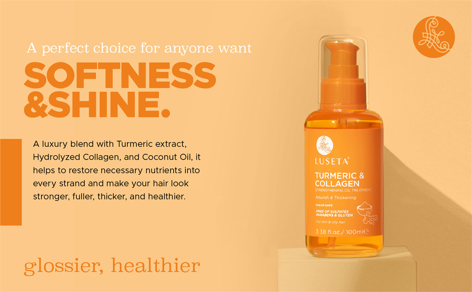 turmeric and collagen hair oil