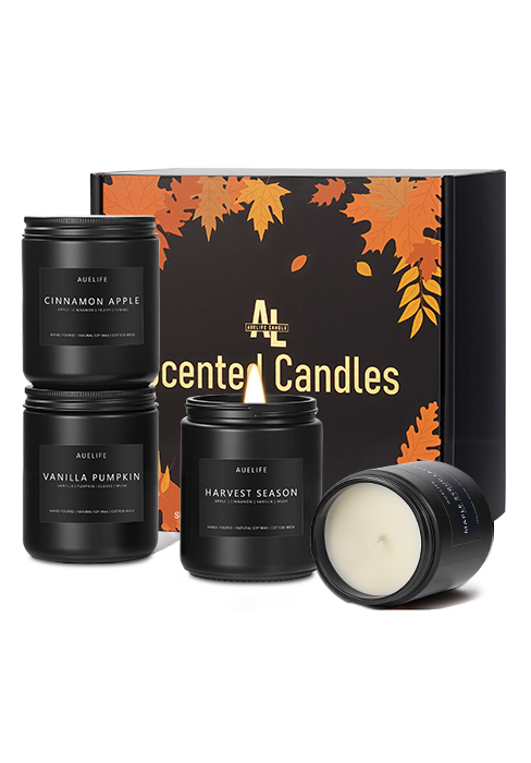 4 Pack of Fall Candle Set