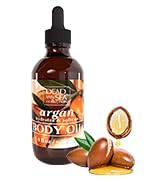 Dead Sea Collection Body Oil with Argan - Dry Skin Moisturizer and Hydrating Massage Oil - Nouris...