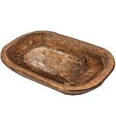 Decorative Bowl Home Decor Approx 10x14 Inch, Wooden Dough Bowl Decor, Wooden Bowl Decor Wood Din...