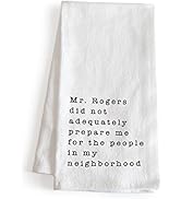 MAINEVENT Mr Rogers Dish Towel 18x24 Inch, Mr Rogers Towel, Funny Kitchen Towel Saying, Mr Rogers...