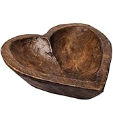 Decorative Bowl Home Decor Approx 10.5x12 Inch, Wooden Dough Bowl Decor, Wooden Bowl Decor, Wood ...