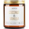 AOOVOO Coconut Vanilla Candles - 9 oz Scented Candles, Aromatherapy Candle, Soy Candle for Home Scented