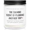 BYHEARTOHOME Travel Gifts for Women, Gifts for Travelers, Best Present for People Who Travel, Unique International Traveler Planner Vacation Retirement Present Candle for Women, Her, Couple, Friend