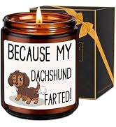 LEADO Candle - Dachshund Gifts for Women, Men - Weiner Dog Gifts for Women, Wiener Dog Lovers, Pe...