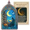 Book lovers gifts, book accessories for reading lover with story card and envelopes, birthday gifts for readers, book lovers, bookshelf decor, library decor (MoonLight)