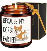 LEADO Scented Candle - Corgi Gifts for Women, Men, Dog Lover - Funny Christmas, Birthday Gifts fo...