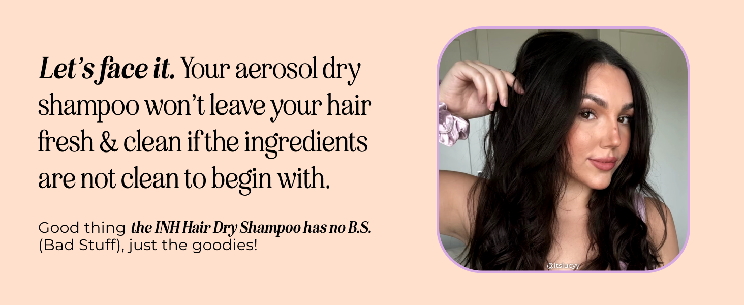 clean dry shampoo for oily scalp and dry ends braids blonde dark hair powder powdered vegan natural