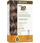 One 'n Only Argan Oil Fast 10 Permanent Hair Color Kit 8S Sandy Light Blonde, Gray Hair Coverage ...