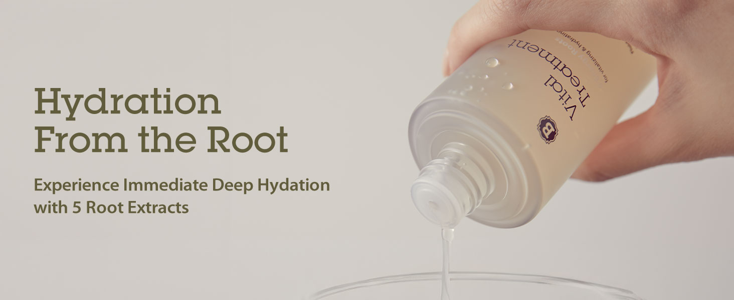 Hydration from the Root. Experience Immediate Deep Hydration with 5 root extracts.
