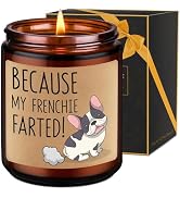 LEADO Candles, Frenchie Gifts for Women, Men - Funny Bulldog Gifts for Frenchie Owners, Bull Dog ...