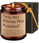 LEADO Candle, Pickleball Gifts for Women, Men - 2025 Funny Christmas, Birthday Gifts for Pickleba...