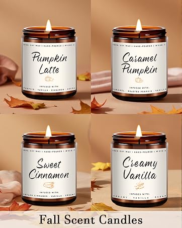 autumn candles for home