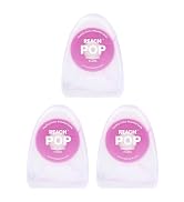 REACH POP Dental Floss, Cinnamon, Plaque Remover for Teeth, Shred Resistant, Vegan Wax, Cruelty F...