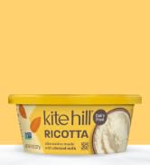Kite Hill Almond Milk Ricotta Cheese Alternative, 8 Ounces, Dairy Free