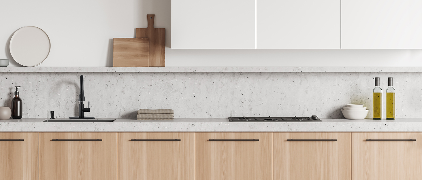 kitchen and bathroom