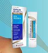 Glenmark Therapeutics Adapalene Gel 0.1% Acne Treatment, Paraben Free Topical Retinoid Cream For ...