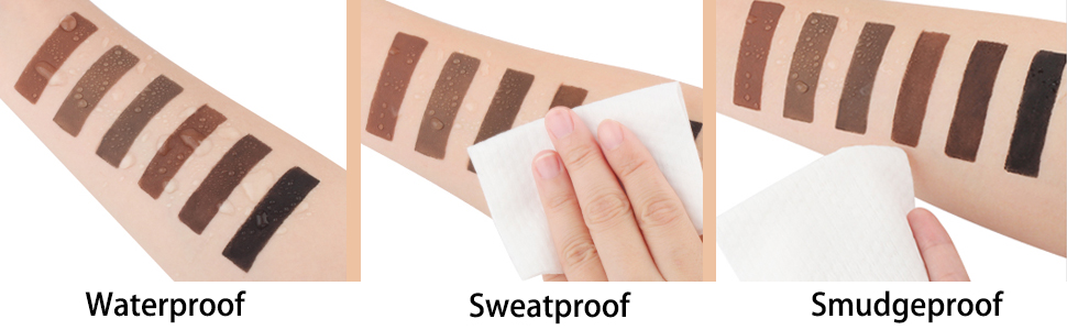 Best waterproof brow eyebrow dipbrow pomades gel cream with filling brush burgundy dark brown black