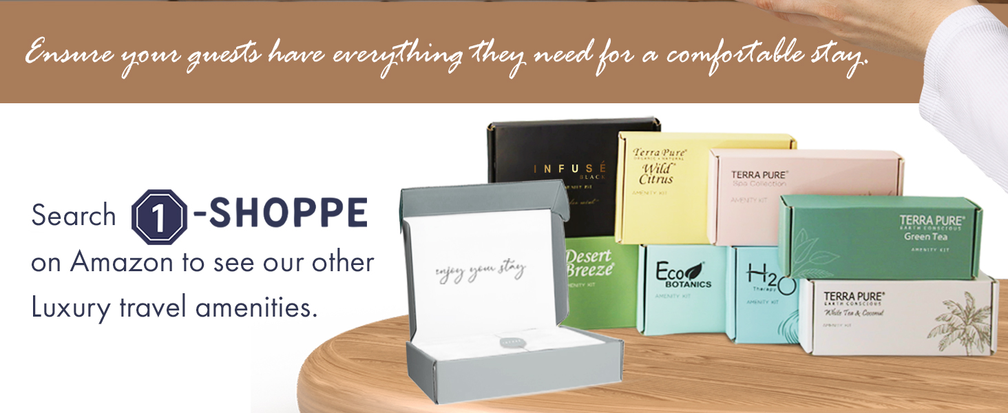 Terra Pure Spa Collection Amenity Kit Accessories Toiletries Set