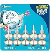 Glade PlugIns Refills Air Freshener, Scented and Essential Oils for Home and Bathroom, Aqua Waves...