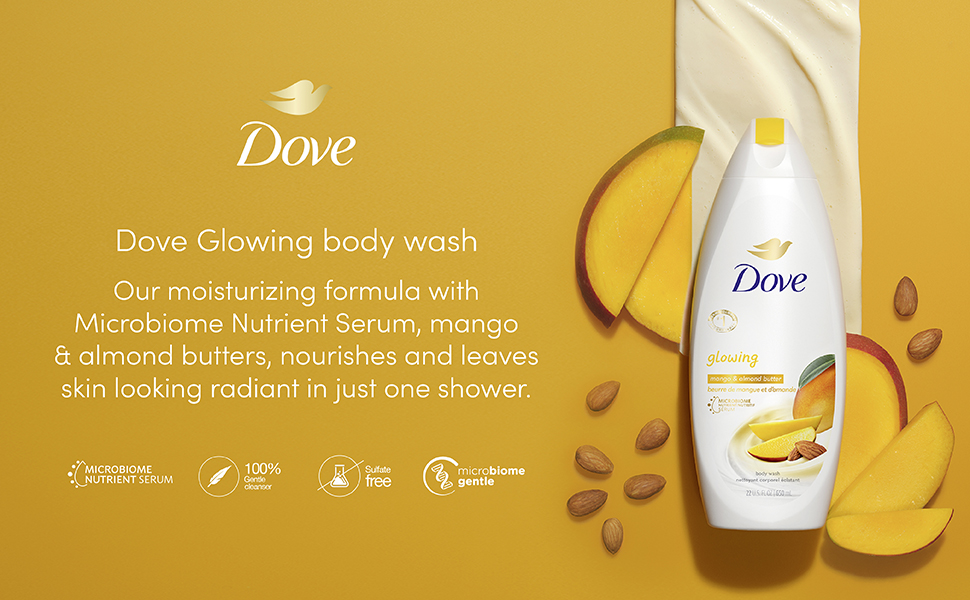 Dove Glowing product shot with texture
