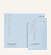 NuFACE Prep-N-Glow Facial Towelette – Exfoliating and Hydrating Facial Wipes (20 Pack)