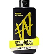 W By Jake Paul Exfoliating Body Wash for Men, Vitamin-Infused, Hydrating Shower Gel, Deep Woods, ...