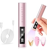 Makartt Handheld UV Nail Lamp with Painless Mode: Portable LED UV Light for Gel Nails Nail Dryer ...