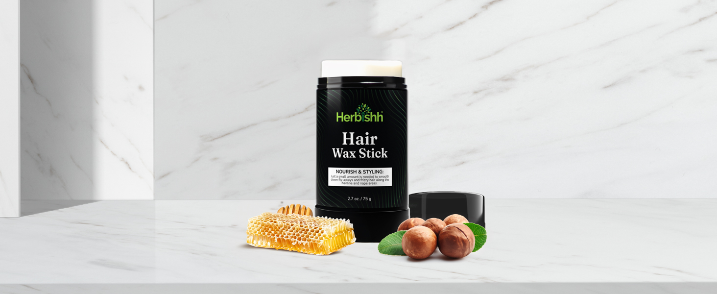 Herbishh Barra de cera para el cabello para mujeres y hombres