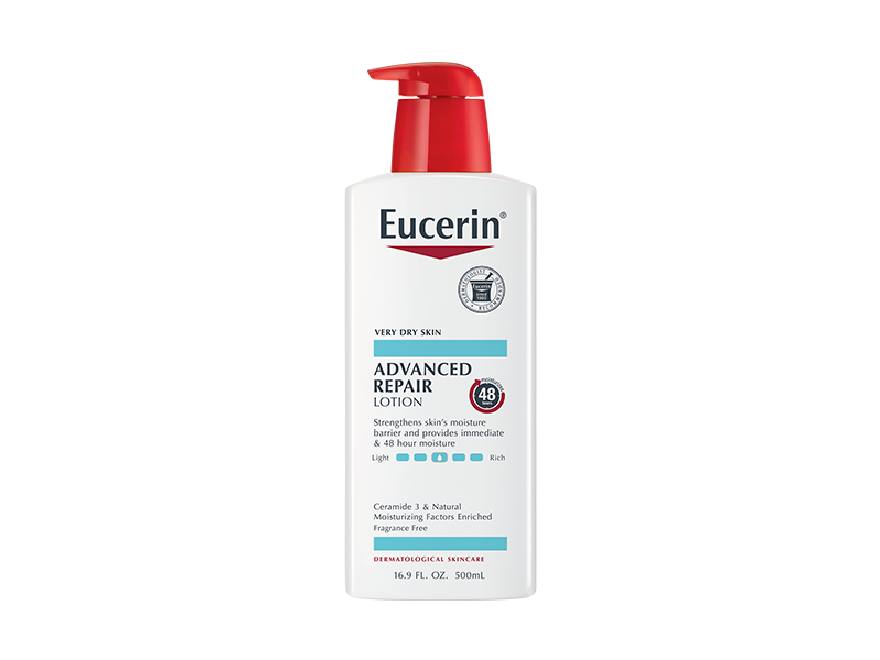 eucerin advanced repair lotion, dry skin