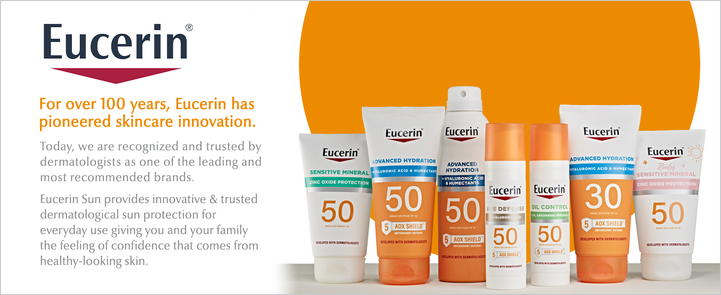 Eucerin has been trusted for over 100 years, you can trust them to give you healthy looking skin