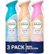 Febreze Air Mist Odor-Fighting Air Freshener Mixed Scent, Refresh & Energize, Soothe & Restore, R...