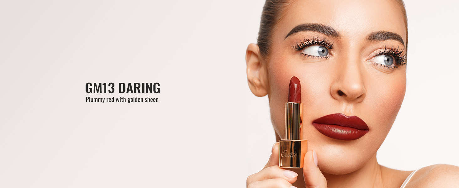 Deep Red Lipstick