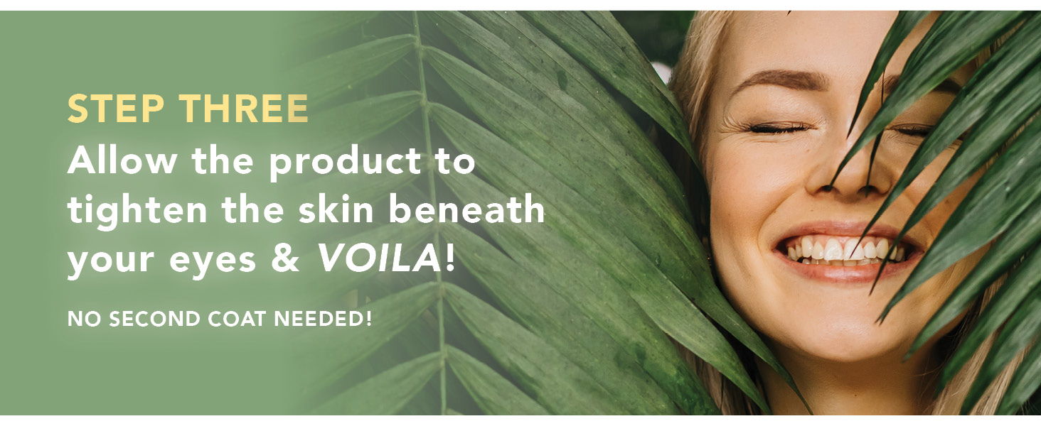 under eye firming serum to tighten wrinkly skin