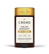 cremo antiperspirant deodorant fragrance odor protection armpit sweat italian bergamot