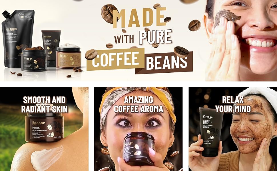 cocoon original vietnam coffee body polish scrub
