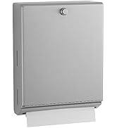 BOBRICK 2620 ClassicSeries Stainless Steel Surface-Mounted Paper Towel Dispenser, Satin Finish, K...