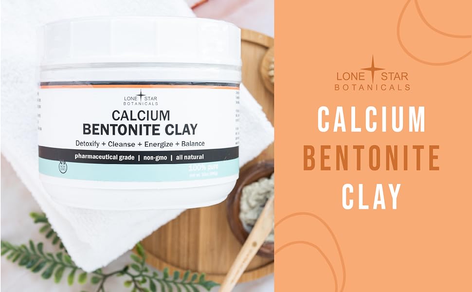 clay mask bentonite face powder detox organic healing mud healing clay food grade cleansing powder
