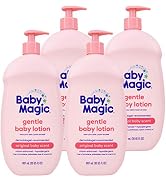 Baby Magic Gentle Baby Lotion | 30 Fl Oz (Pack of 4) | Vitamins & Aloe | Free of Parabens, Phthal...