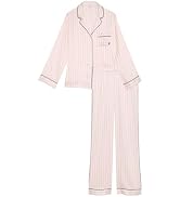 Victoria's Secret Satin Pajama Set, Long Sleeve Button Down Shirt & Pants, Sleepwear for Women (X...
