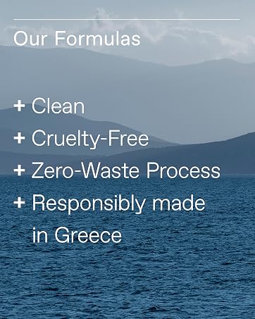 Our Formulas: Clean, Cruelt-free, Zero-waste process, Responsibly made in Greece