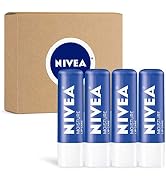 NIVEA Moisture Lip Care, Lip Balm Stick with Shea Butter, Jojoba Oil and Avocado Oil, 0.17 Oz, Pa...